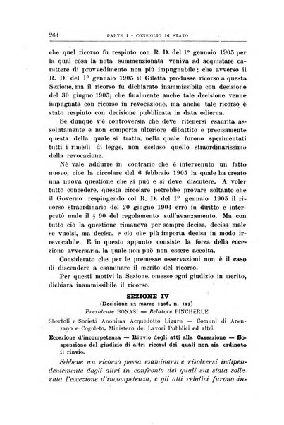 La giustizia amministrativa raccolta di decisioni e pareri del Consiglio di Stato, decisioni della Corte dei conti, sentenze della Cassazione di Roma, e decisioni delle Giunte provinciali amministrative