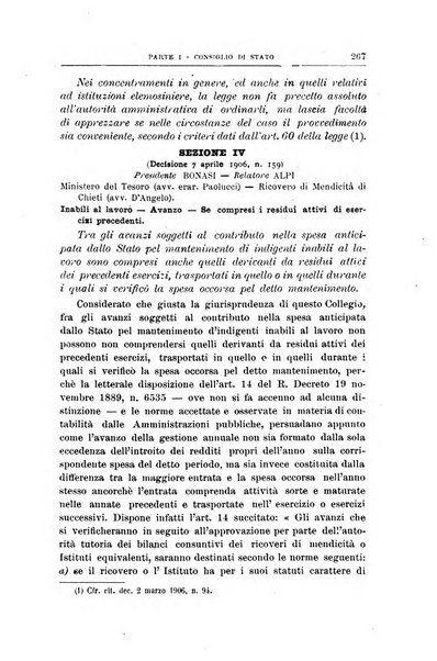 La giustizia amministrativa raccolta di decisioni e pareri del Consiglio di Stato, decisioni della Corte dei conti, sentenze della Cassazione di Roma, e decisioni delle Giunte provinciali amministrative