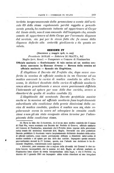 La giustizia amministrativa raccolta di decisioni e pareri del Consiglio di Stato, decisioni della Corte dei conti, sentenze della Cassazione di Roma, e decisioni delle Giunte provinciali amministrative