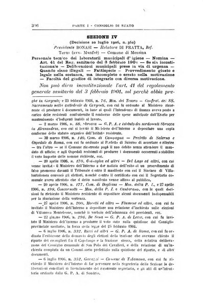 La giustizia amministrativa raccolta di decisioni e pareri del Consiglio di Stato, decisioni della Corte dei conti, sentenze della Cassazione di Roma, e decisioni delle Giunte provinciali amministrative