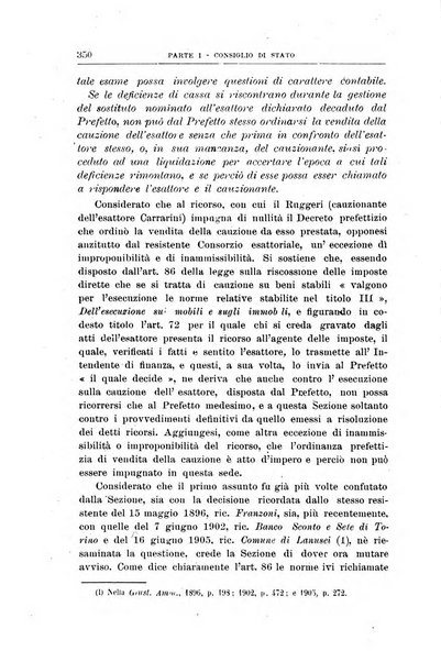 La giustizia amministrativa raccolta di decisioni e pareri del Consiglio di Stato, decisioni della Corte dei conti, sentenze della Cassazione di Roma, e decisioni delle Giunte provinciali amministrative