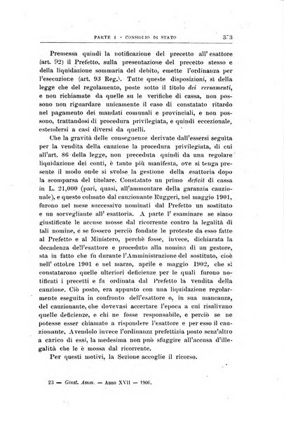 La giustizia amministrativa raccolta di decisioni e pareri del Consiglio di Stato, decisioni della Corte dei conti, sentenze della Cassazione di Roma, e decisioni delle Giunte provinciali amministrative