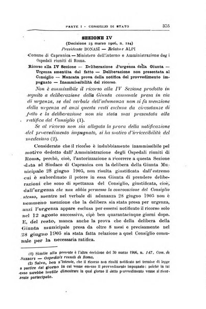 La giustizia amministrativa raccolta di decisioni e pareri del Consiglio di Stato, decisioni della Corte dei conti, sentenze della Cassazione di Roma, e decisioni delle Giunte provinciali amministrative