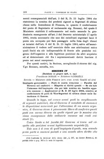 La giustizia amministrativa raccolta di decisioni e pareri del Consiglio di Stato, decisioni della Corte dei conti, sentenze della Cassazione di Roma, e decisioni delle Giunte provinciali amministrative