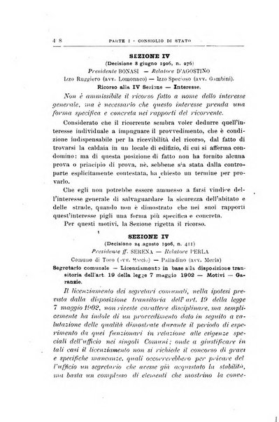 La giustizia amministrativa raccolta di decisioni e pareri del Consiglio di Stato, decisioni della Corte dei conti, sentenze della Cassazione di Roma, e decisioni delle Giunte provinciali amministrative