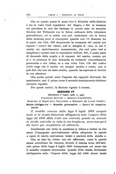 La giustizia amministrativa raccolta di decisioni e pareri del Consiglio di Stato, decisioni della Corte dei conti, sentenze della Cassazione di Roma, e decisioni delle Giunte provinciali amministrative