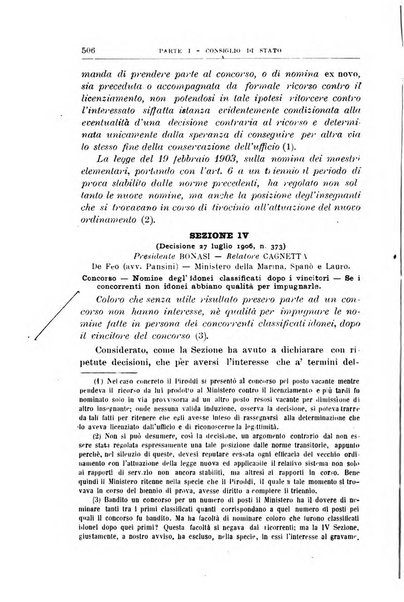 La giustizia amministrativa raccolta di decisioni e pareri del Consiglio di Stato, decisioni della Corte dei conti, sentenze della Cassazione di Roma, e decisioni delle Giunte provinciali amministrative