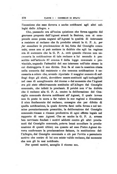 La giustizia amministrativa raccolta di decisioni e pareri del Consiglio di Stato, decisioni della Corte dei conti, sentenze della Cassazione di Roma, e decisioni delle Giunte provinciali amministrative