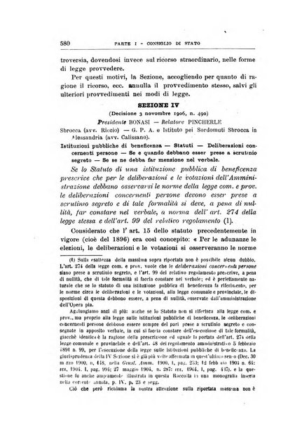 La giustizia amministrativa raccolta di decisioni e pareri del Consiglio di Stato, decisioni della Corte dei conti, sentenze della Cassazione di Roma, e decisioni delle Giunte provinciali amministrative