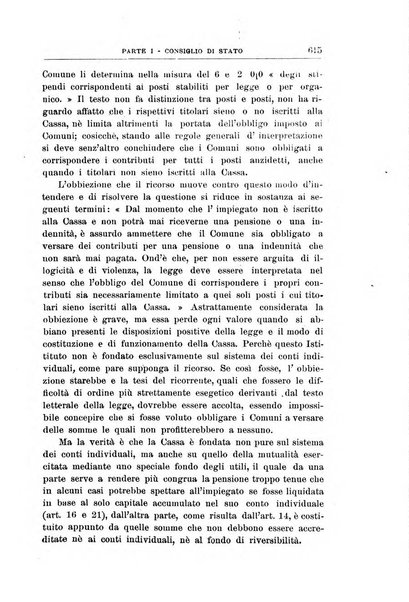 La giustizia amministrativa raccolta di decisioni e pareri del Consiglio di Stato, decisioni della Corte dei conti, sentenze della Cassazione di Roma, e decisioni delle Giunte provinciali amministrative