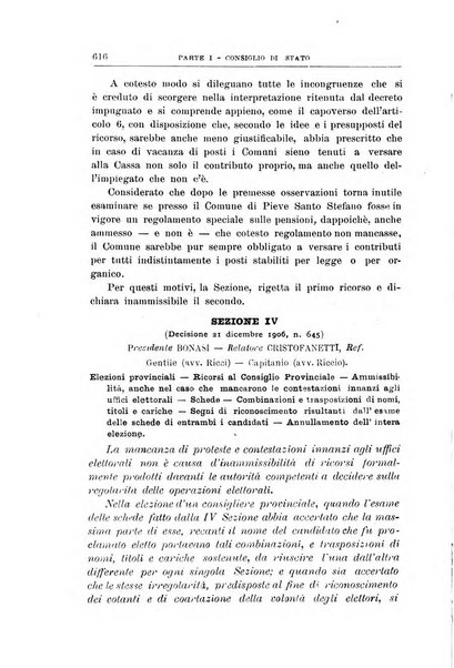 La giustizia amministrativa raccolta di decisioni e pareri del Consiglio di Stato, decisioni della Corte dei conti, sentenze della Cassazione di Roma, e decisioni delle Giunte provinciali amministrative