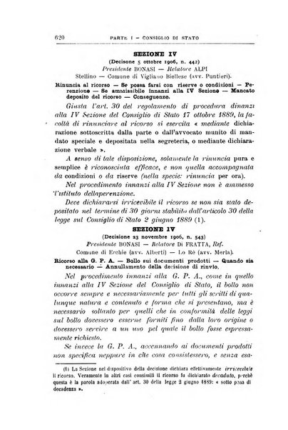 La giustizia amministrativa raccolta di decisioni e pareri del Consiglio di Stato, decisioni della Corte dei conti, sentenze della Cassazione di Roma, e decisioni delle Giunte provinciali amministrative