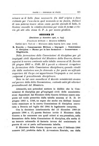 La giustizia amministrativa raccolta di decisioni e pareri del Consiglio di Stato, decisioni della Corte dei conti, sentenze della Cassazione di Roma, e decisioni delle Giunte provinciali amministrative