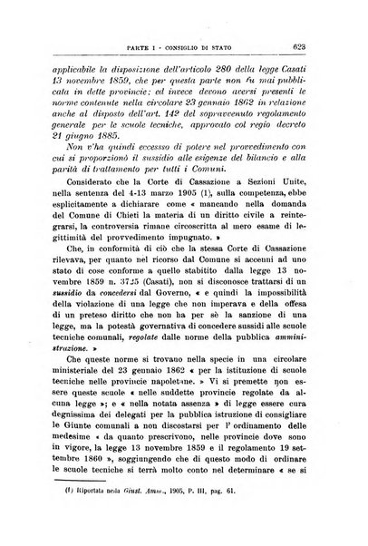 La giustizia amministrativa raccolta di decisioni e pareri del Consiglio di Stato, decisioni della Corte dei conti, sentenze della Cassazione di Roma, e decisioni delle Giunte provinciali amministrative