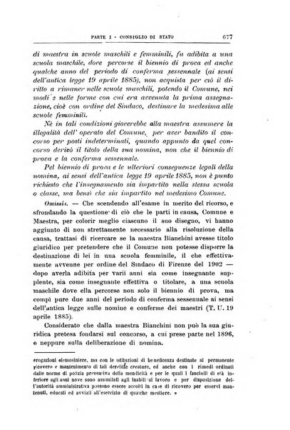 La giustizia amministrativa raccolta di decisioni e pareri del Consiglio di Stato, decisioni della Corte dei conti, sentenze della Cassazione di Roma, e decisioni delle Giunte provinciali amministrative