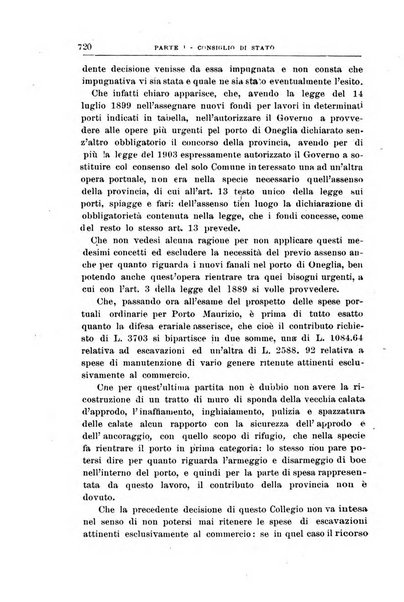 La giustizia amministrativa raccolta di decisioni e pareri del Consiglio di Stato, decisioni della Corte dei conti, sentenze della Cassazione di Roma, e decisioni delle Giunte provinciali amministrative