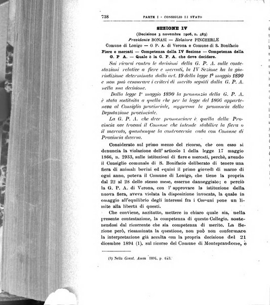 La giustizia amministrativa raccolta di decisioni e pareri del Consiglio di Stato, decisioni della Corte dei conti, sentenze della Cassazione di Roma, e decisioni delle Giunte provinciali amministrative