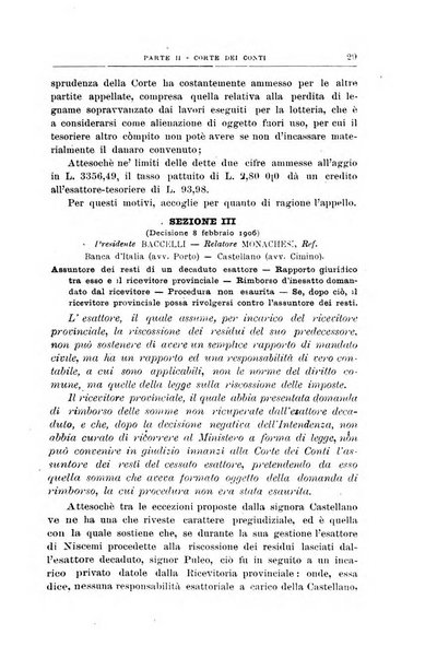 La giustizia amministrativa raccolta di decisioni e pareri del Consiglio di Stato, decisioni della Corte dei conti, sentenze della Cassazione di Roma, e decisioni delle Giunte provinciali amministrative