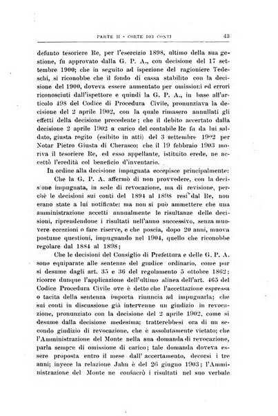 La giustizia amministrativa raccolta di decisioni e pareri del Consiglio di Stato, decisioni della Corte dei conti, sentenze della Cassazione di Roma, e decisioni delle Giunte provinciali amministrative