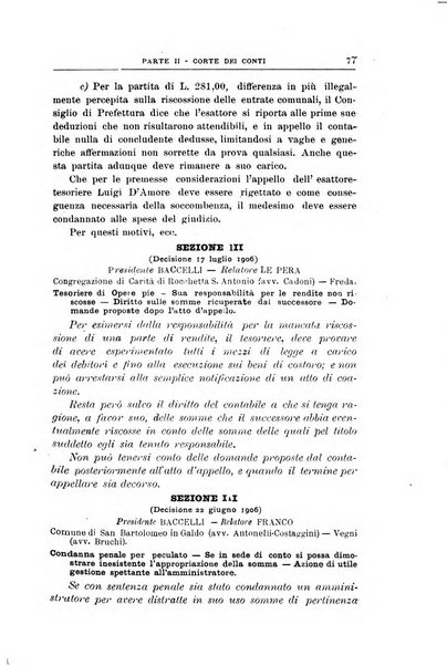 La giustizia amministrativa raccolta di decisioni e pareri del Consiglio di Stato, decisioni della Corte dei conti, sentenze della Cassazione di Roma, e decisioni delle Giunte provinciali amministrative