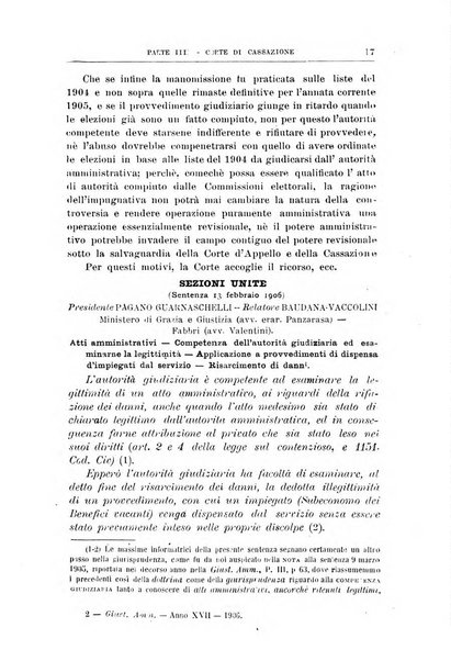 La giustizia amministrativa raccolta di decisioni e pareri del Consiglio di Stato, decisioni della Corte dei conti, sentenze della Cassazione di Roma, e decisioni delle Giunte provinciali amministrative