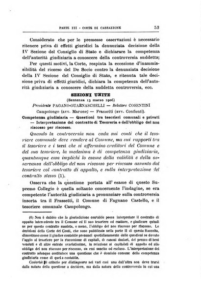 La giustizia amministrativa raccolta di decisioni e pareri del Consiglio di Stato, decisioni della Corte dei conti, sentenze della Cassazione di Roma, e decisioni delle Giunte provinciali amministrative