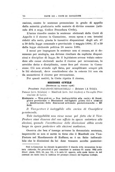 La giustizia amministrativa raccolta di decisioni e pareri del Consiglio di Stato, decisioni della Corte dei conti, sentenze della Cassazione di Roma, e decisioni delle Giunte provinciali amministrative