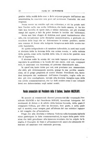 La giustizia amministrativa raccolta di decisioni e pareri del Consiglio di Stato, decisioni della Corte dei conti, sentenze della Cassazione di Roma, e decisioni delle Giunte provinciali amministrative