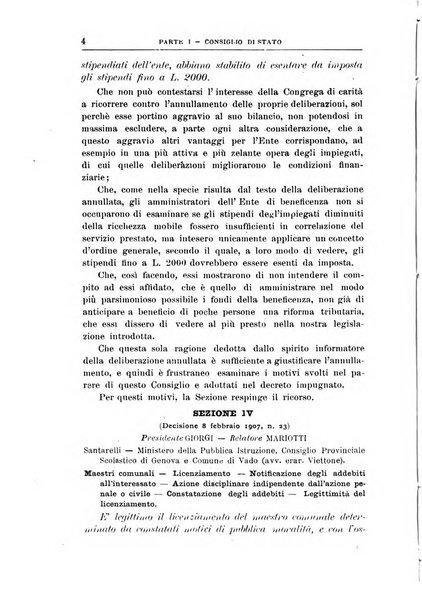 La giustizia amministrativa raccolta di decisioni e pareri del Consiglio di Stato, decisioni della Corte dei conti, sentenze della Cassazione di Roma, e decisioni delle Giunte provinciali amministrative