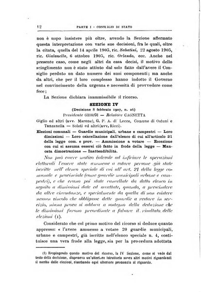 La giustizia amministrativa raccolta di decisioni e pareri del Consiglio di Stato, decisioni della Corte dei conti, sentenze della Cassazione di Roma, e decisioni delle Giunte provinciali amministrative