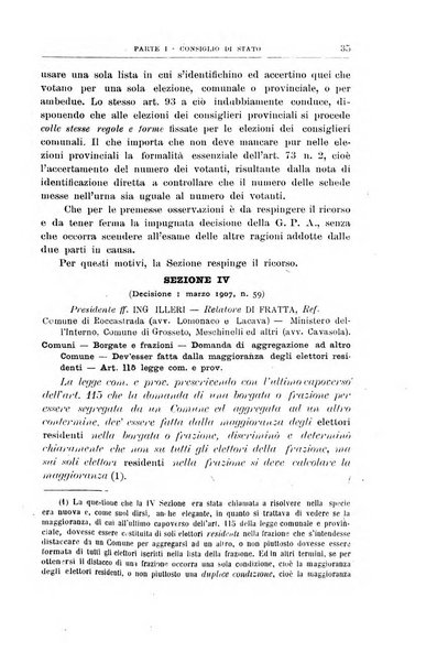 La giustizia amministrativa raccolta di decisioni e pareri del Consiglio di Stato, decisioni della Corte dei conti, sentenze della Cassazione di Roma, e decisioni delle Giunte provinciali amministrative