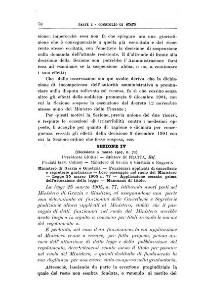 La giustizia amministrativa raccolta di decisioni e pareri del Consiglio di Stato, decisioni della Corte dei conti, sentenze della Cassazione di Roma, e decisioni delle Giunte provinciali amministrative