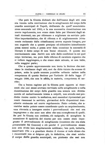 La giustizia amministrativa raccolta di decisioni e pareri del Consiglio di Stato, decisioni della Corte dei conti, sentenze della Cassazione di Roma, e decisioni delle Giunte provinciali amministrative