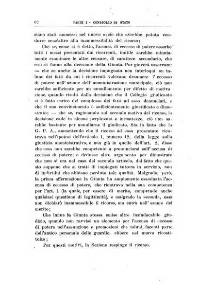 La giustizia amministrativa raccolta di decisioni e pareri del Consiglio di Stato, decisioni della Corte dei conti, sentenze della Cassazione di Roma, e decisioni delle Giunte provinciali amministrative