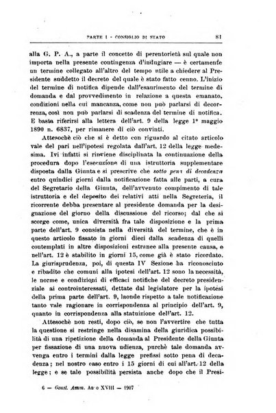 La giustizia amministrativa raccolta di decisioni e pareri del Consiglio di Stato, decisioni della Corte dei conti, sentenze della Cassazione di Roma, e decisioni delle Giunte provinciali amministrative