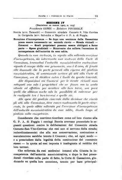 La giustizia amministrativa raccolta di decisioni e pareri del Consiglio di Stato, decisioni della Corte dei conti, sentenze della Cassazione di Roma, e decisioni delle Giunte provinciali amministrative