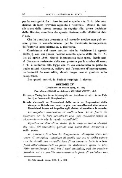 La giustizia amministrativa raccolta di decisioni e pareri del Consiglio di Stato, decisioni della Corte dei conti, sentenze della Cassazione di Roma, e decisioni delle Giunte provinciali amministrative