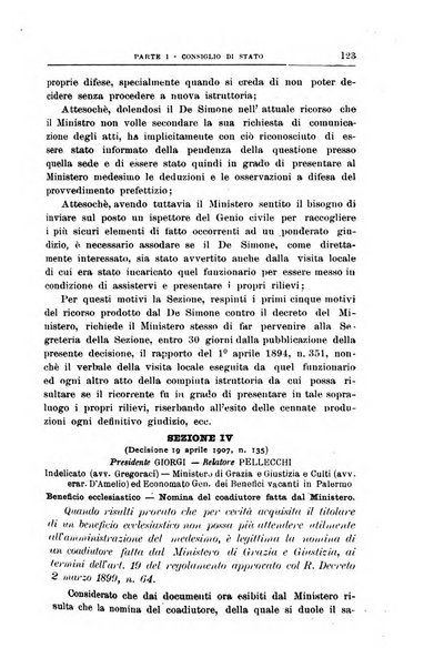 La giustizia amministrativa raccolta di decisioni e pareri del Consiglio di Stato, decisioni della Corte dei conti, sentenze della Cassazione di Roma, e decisioni delle Giunte provinciali amministrative