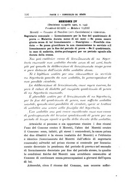 La giustizia amministrativa raccolta di decisioni e pareri del Consiglio di Stato, decisioni della Corte dei conti, sentenze della Cassazione di Roma, e decisioni delle Giunte provinciali amministrative