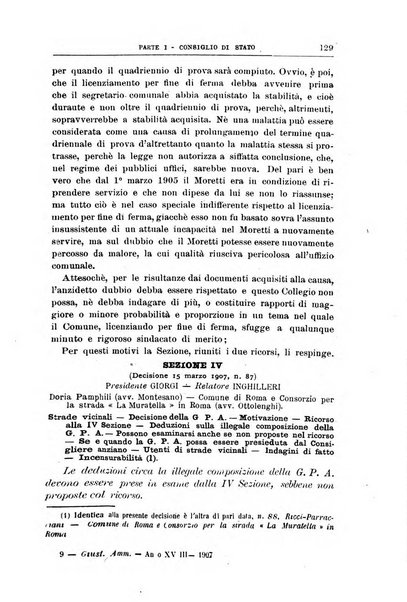 La giustizia amministrativa raccolta di decisioni e pareri del Consiglio di Stato, decisioni della Corte dei conti, sentenze della Cassazione di Roma, e decisioni delle Giunte provinciali amministrative