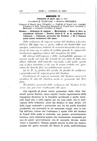 La giustizia amministrativa raccolta di decisioni e pareri del Consiglio di Stato, decisioni della Corte dei conti, sentenze della Cassazione di Roma, e decisioni delle Giunte provinciali amministrative