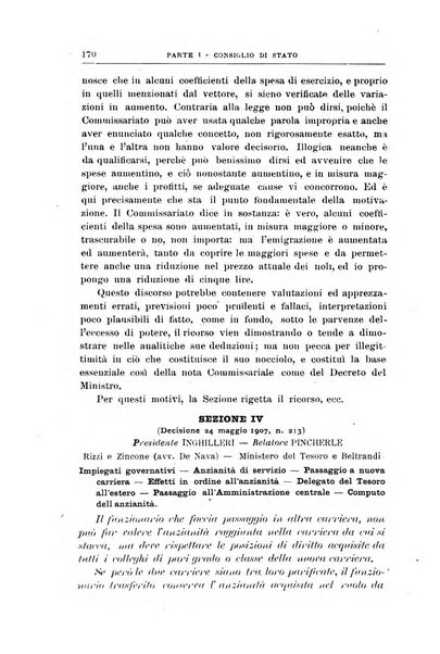 La giustizia amministrativa raccolta di decisioni e pareri del Consiglio di Stato, decisioni della Corte dei conti, sentenze della Cassazione di Roma, e decisioni delle Giunte provinciali amministrative