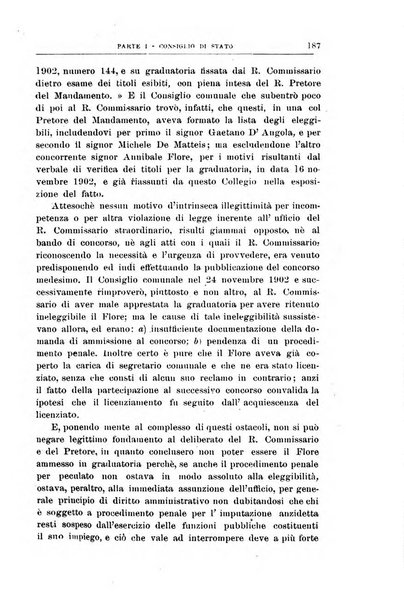 La giustizia amministrativa raccolta di decisioni e pareri del Consiglio di Stato, decisioni della Corte dei conti, sentenze della Cassazione di Roma, e decisioni delle Giunte provinciali amministrative