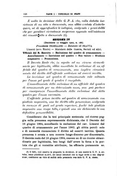 La giustizia amministrativa raccolta di decisioni e pareri del Consiglio di Stato, decisioni della Corte dei conti, sentenze della Cassazione di Roma, e decisioni delle Giunte provinciali amministrative