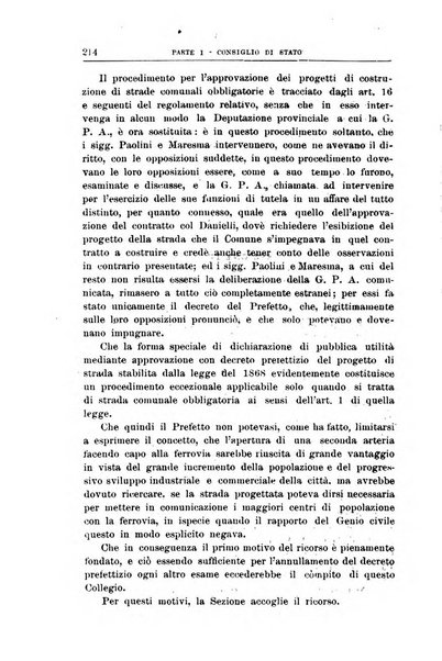 La giustizia amministrativa raccolta di decisioni e pareri del Consiglio di Stato, decisioni della Corte dei conti, sentenze della Cassazione di Roma, e decisioni delle Giunte provinciali amministrative