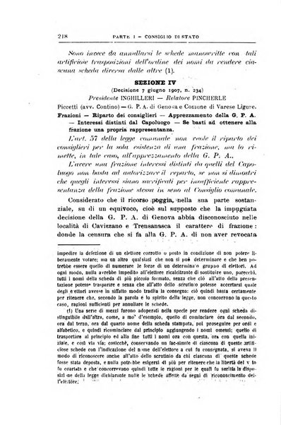 La giustizia amministrativa raccolta di decisioni e pareri del Consiglio di Stato, decisioni della Corte dei conti, sentenze della Cassazione di Roma, e decisioni delle Giunte provinciali amministrative