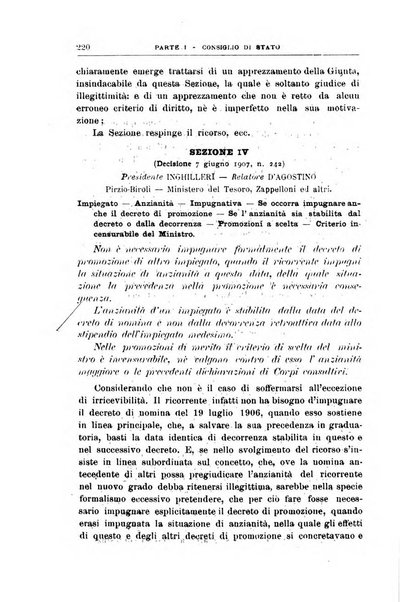 La giustizia amministrativa raccolta di decisioni e pareri del Consiglio di Stato, decisioni della Corte dei conti, sentenze della Cassazione di Roma, e decisioni delle Giunte provinciali amministrative