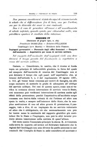 La giustizia amministrativa raccolta di decisioni e pareri del Consiglio di Stato, decisioni della Corte dei conti, sentenze della Cassazione di Roma, e decisioni delle Giunte provinciali amministrative