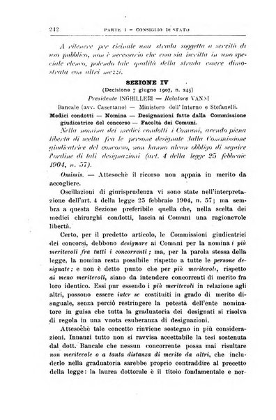 La giustizia amministrativa raccolta di decisioni e pareri del Consiglio di Stato, decisioni della Corte dei conti, sentenze della Cassazione di Roma, e decisioni delle Giunte provinciali amministrative