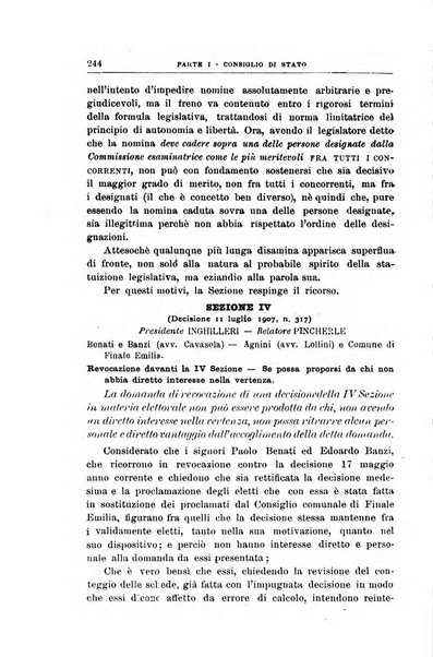 La giustizia amministrativa raccolta di decisioni e pareri del Consiglio di Stato, decisioni della Corte dei conti, sentenze della Cassazione di Roma, e decisioni delle Giunte provinciali amministrative